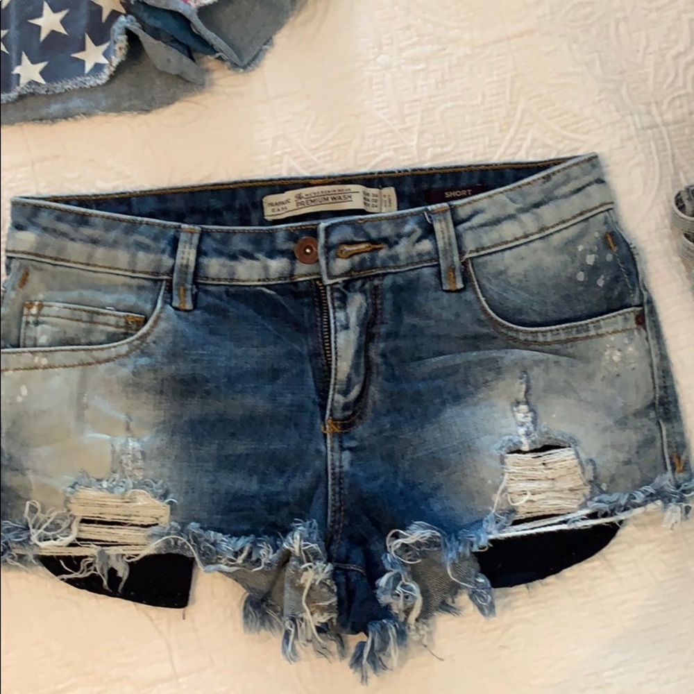 Zara demin shorts